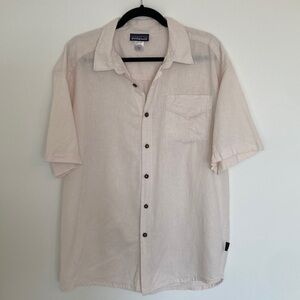 Patagonia Cream Casual Button Down Shirt